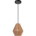 Závěsná lampa La Belle Boho I černá/hnědá