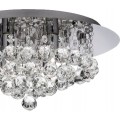 Křišťálové stropní svítidlo Glamour 392179 stříbrné