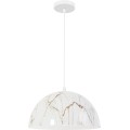Závěsná lampa La Belle XXXVII bílá/mramor