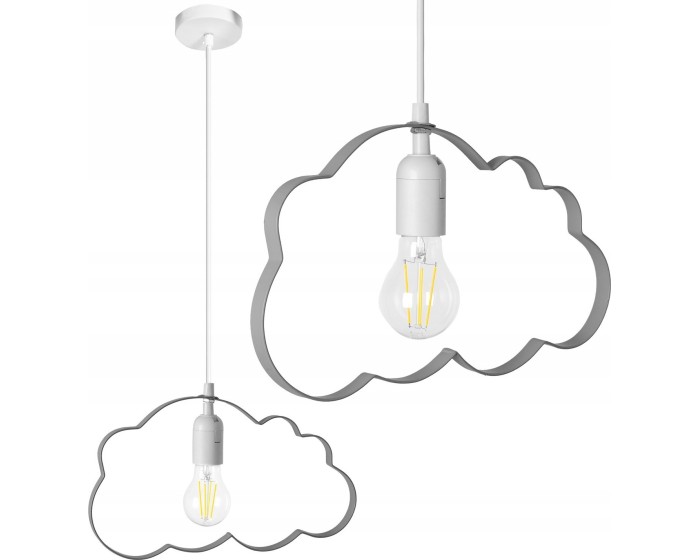 Stropní svítidlo TooLight Cloudie šedá