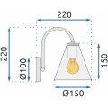 Nástěnná lampa FOREST APP933-1W bílá