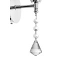 Nástěnná lampa v glamour stylu APP716-1W E27 stříbrná