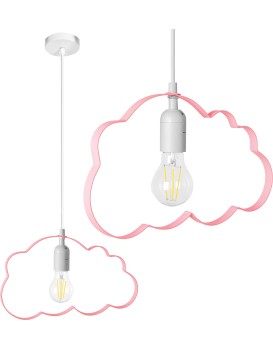 Stropní svítidlo TooLight Cloudie světle růžová
