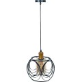 Závěsná lampa La Belle X černá/zlatá