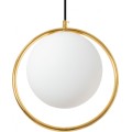 Stropní svítidlo Ball bílé/zlaté