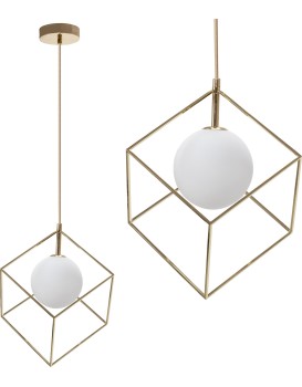 Stropní svítidlo Cube zlaté