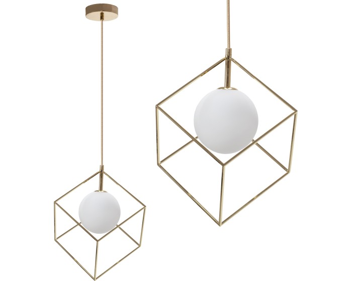Stropní svítidlo Cube zlaté