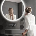 Kulaté dotykové zrcadlo s LED osvětlením Simple 70 cm
