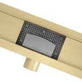 Lineární odtokový žlab Rea Neox 80 cm zlatý