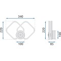 Nástěnná lampa Led APP1044-W černá