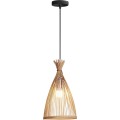 Závěsná lampa La Belle Boho II černá/hnědá