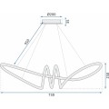 Stropní svítidlo na dálkové ovládání APP824-CP zlaté