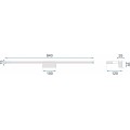Koupelnové svítidlo 18W 90CM APP371-1W stříbrné