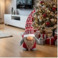 Vánoční skřítek ELF 066 - 30 cm šedý/červený