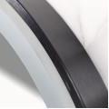 Kulaté dotykové zrcadlo s LED osvětlením MMJ Black 80 cm černé