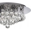 Křišťálové stropní svítidlo Glamour 392179 stříbrné