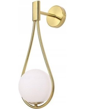Nástěnná lampa Ball 40 cm zlatá