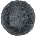Kulatý pelíšek pro psy a kočky PLUSH vel. M 80 cm tmavě šedý