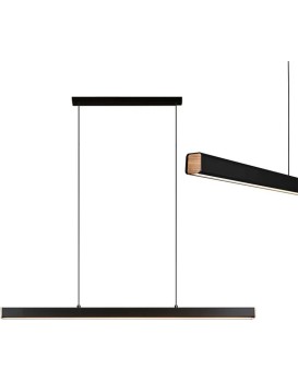 Závěsný LED lustr APP1447-CP 80 cm černý/neutrální bílá