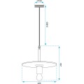 Závěsná lampa La Belle XXII zlatá