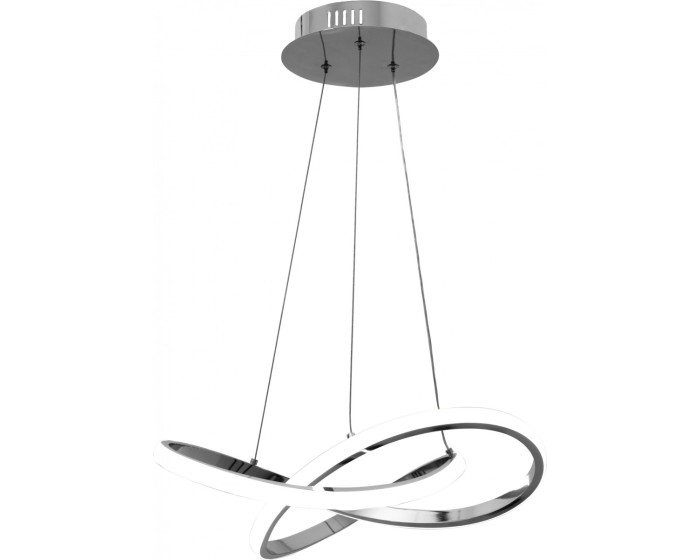 Stropní svítidlo Ring LED stříbrné