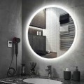 Kulaté dotykové zrcadlo s LED osvětlením Simple 90 cm