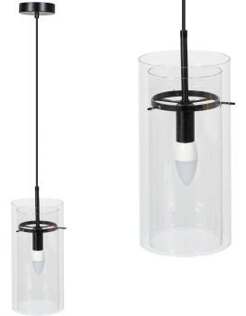 Závěsná lampa La Belle XXXII černá