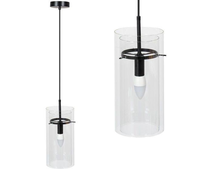 Závěsná lampa La Belle XXXII černá