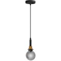 Závěsná lampa La Belle IX černá/zlatá