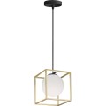 Závěsná lampa La Belle XVII zlatá/bílá