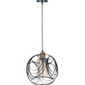 Závěsná lampa La Belle X černá/zlatá