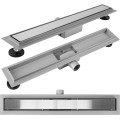 Lineární odtokový žlab Rea Neox 70 cm stříbrný