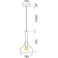 Stropní svítidlo TooLight Glass Satin stříbrná