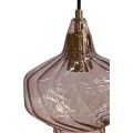 Závěsná lampa La Belle VIII růžová