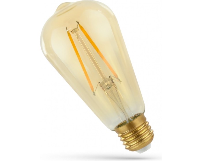 LED žárovka E-27 230V 5W EDISON 14460 ST58 teplá