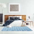 Plyšový koberec Clover Baroc modrý