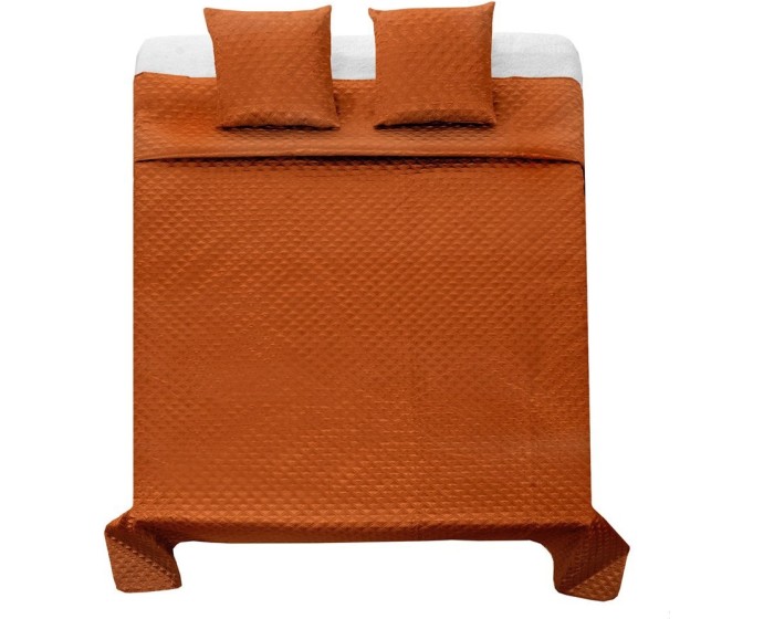 Přehoz na postel Palermo + 2 povlaky na polštář karamelová