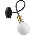 Nástěnná lampa Paradise černá/zlatá