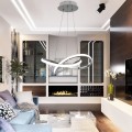 Stropní svítidlo Ring LED stříbrné