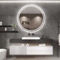 Kulaté dotykové zrcadlo s LED osvětlením SCIENCE 80 cm
