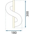 Nástěnné LED svítidlo G032-W zlaté/neutrální bílá