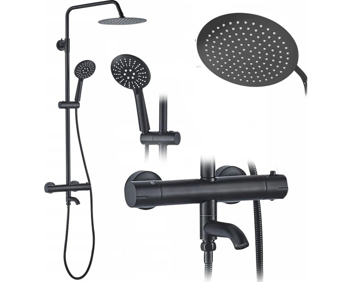 Sprchový set LUNGO černý