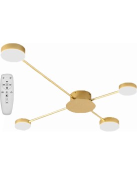 Stropní svítidlo Elegant Four LED zlaté