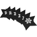 Vánoční obal na příbor Black Star 6 ks černý