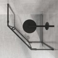 Sprchový kout Rea DIAMOND 90x90 cm černý mat