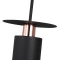 Závěsná lampa Hilena černá/růžové zlato
