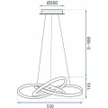 Stropní svítidlo Ring II LED stříbrné