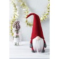 Vánoční skřítek ELF 009 47 cm červený