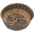 Přírodní košík BOHO I hnědo - černý