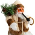 Figurka Santa Clause Mikolaj 44 cm bílá 